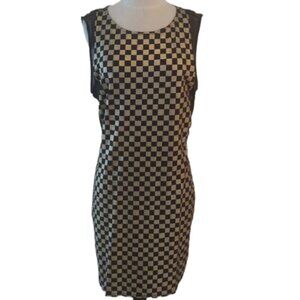 Nicki Minaj Gold +Black Midi Dress, Size Juniors Plus 3X